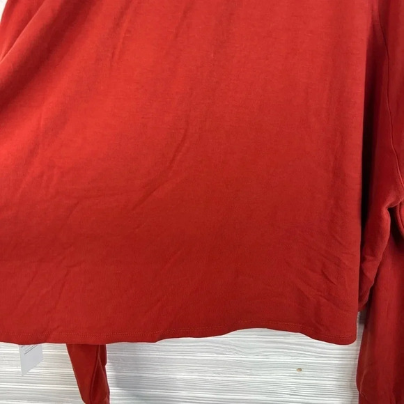 Treasure & Bond Long Sleeve Cropped Henley Top New Size 3X - Picture 10 of 13